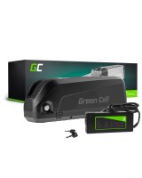  Green Cell E-bike Battery 36V 20Ah 720Wh Down Tube Ebike EC5 for Ancheer, Samebike, Fafrees with Charger, EBIKE77STD 