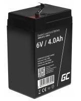  Green Cell AGM VRLA 6V 4Ah maintenance-free battery for the alarm system, cash register, toys, AGM15 