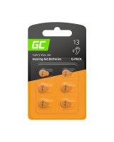  6x Battery Green Cell for hearing aid Type 13 P13 PR48 ZL2 ZincAir, HB02 