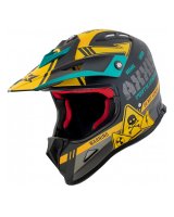  MX-KIDS WOLVERINE (L) B3 BlackYellowMat ķivere 