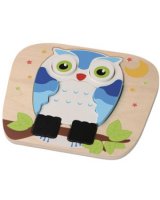 Wooden Owl puzzle (E01.023.1.1) Jumini attīstoša rotaļlieta, 27349 