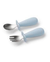  Karote un dakšiņa tērauda BabyOno 1665/01 blue 