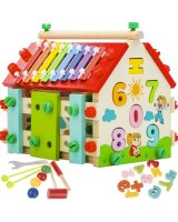  Attīstošais koka klucis-māja 22564 
