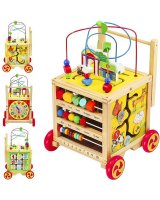  Koka stumjamā rotaļlieta-rati 22606 