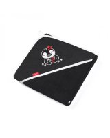  Bambusa dvielis ar kapuci 85x85 cm BabyOno 343/02 black-izpārdošana 