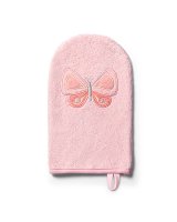  Dūrainis (cimdiņš) bērna mazgāšanai 347/07 pink butterfly 