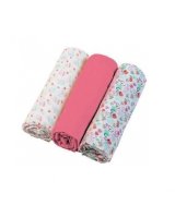  Muslīna autiņu komplekts SUPER SOFT (3 gab.) raspberry BabyOno 348/02 