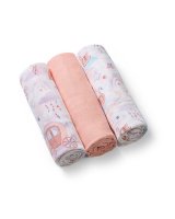  Muslīna autiņu komplekts SUPER SOFT (3 gab.) 348/11 pink 