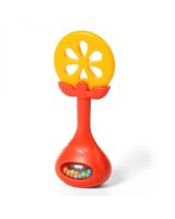  Zobu riņķis ar grabuli JUICY ORANGE BabyOno 499/01 