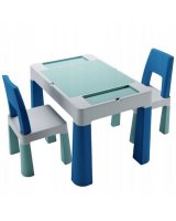  Galdiņš+2 krēsliņi TEGGI MULTIFUN turquoise/navy/grey TI-011-173 