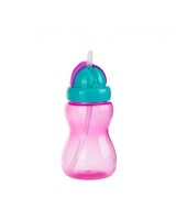  Pudele-bidons ar salmiņu Canpol 56/109 pink 