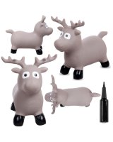  Gumijas lēcējs bērniem ZIEMEĻBRIEDIS, ar pumpīti 