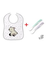  Priekšautiņš frotē 26x36 cm+elastīgas karotes (833+1066)-izdevīgi! BabyOno 