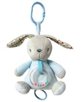  Muzikālā rotaļlieta TRUSĪTIS gaiši zils 18 cm 9195 