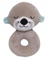  Plīša rotaļlieta ar grabuli BEBRIŅŠ 18 cm Tulilo 9522 