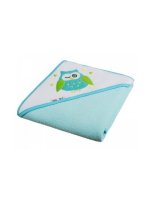  Dvielis PŪCE ar kapuci 80x80cm AKUKU-A1236 (turkus) 