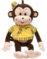  Pērtiķis MATILDA jaciņā 45 cm 4506-izpārdošana 