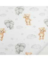  Autiņš flaneļa BEAR w/BALLOON 70x80 cm (4326) 