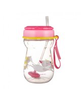  Sporta pudele ar svērteni un salmiņu Canpol 56/521 