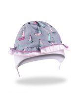  Cepure meiteņu SAILBOAT 38-42 cm CLU-084-izpārdošana 