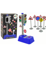  Ceļa zīmju komplekts ar gaismām,skaņām 23 cm 58422 