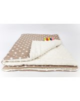  Sedziņa divpusēja MINKY Dots beige-ecri 75х100 cm 