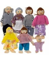  Koka leļļu komplekts 7 gab. 19764 