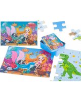  Koka puzle bundžiņā MERMAID/DINO KIK-5364/1-izpārdošana 