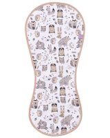  Pretsviedrēšanas 3D ieliktnis autokrēslam BEIGE ANIMALS (1590) 