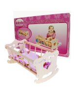  Leļļu gulta-šūpulis SIRSNIŅA kastē (4521) 