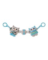  Grabulis ratiņiem OWLS blue 4BABY OB11 