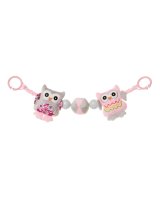 Grabulis ratiņiem OWLS pink 4BABY OP11 