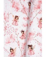  Autiņš flaneļa FAIRY pink 70x80 cm (7341) 