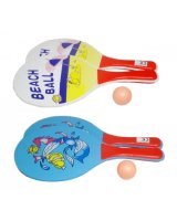  Raketes ar bumbiņu BEACH BALL Q6395 