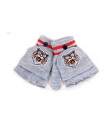  Cimdiņi 5P ar ''kapucīti'' MITTENS R-127 grey (14) 