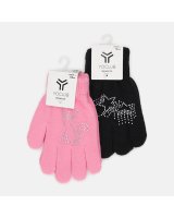  Cimdiņi 5P STRIPES RED-0216 girl 