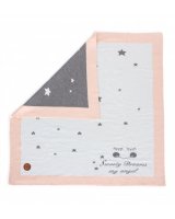  Adīta sega STARS PEACH 90x90 cm Ceba Baby (812)-izpārdošana 