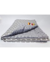  Sedziņa divpusēja MINKY Dots grey-grey 75х100 cm 