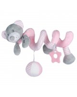  Plīša spirāle PINK BEAR Baby Mix 44880 