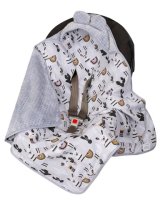  Ietinamā sedziņa autosēdeklim Grey Animals (599) [A] 