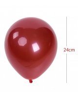  Gaisa balons 1 gb. RED ø24cm 43763 
