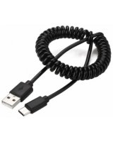  Kabelis Gembird USB Male - USB Type C Male Coiled 1.8m Black 