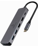  Dokastacija Gembird USB Type-C 3-in-1 multi-port (Hub + HDMI + PD) 