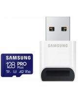  Atmiņas karte Samsung microSDXC 128GB Pro Plus + USB Adapter 