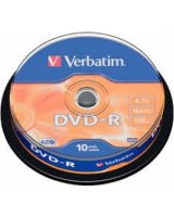  Matricas DVD-R AZO Verbatim 4.7GB 16x 10 Pack Spindle 