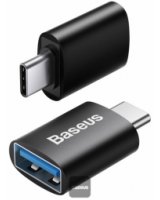  Adapteris Baseus Ingenuity Series Mini OTG USB Type-C Male to USB-A Female Black 