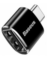  Adapteris Baseus USB Type-C Male - USB-A Black 