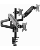  Monitora stiprinājums Gembird Desk Mounted Adjustable Mounting Arm for 3 Monitors 