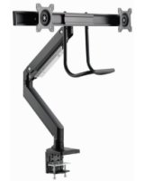  Monitora stiprinājums Gembird Desk Mounted Adjustable Monitor Arm for 2 Monitors 