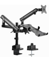  Monitora stiprinājums Gembird Desk Mounted Adjustable Monitor Arm with Notebook Tray (full-motion) 